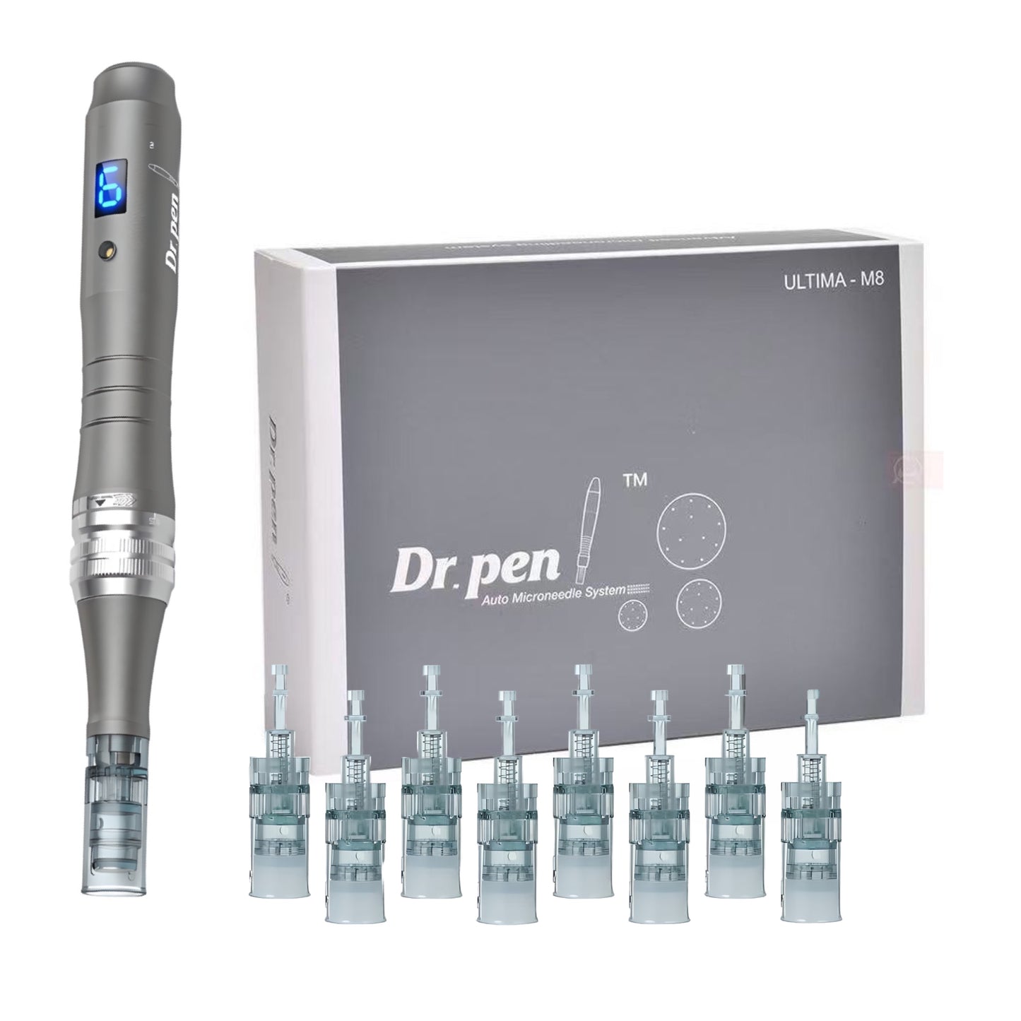 Dr. Pen M8 Cordless Microneedling Kit - Contains 10 Replacement Cartridges